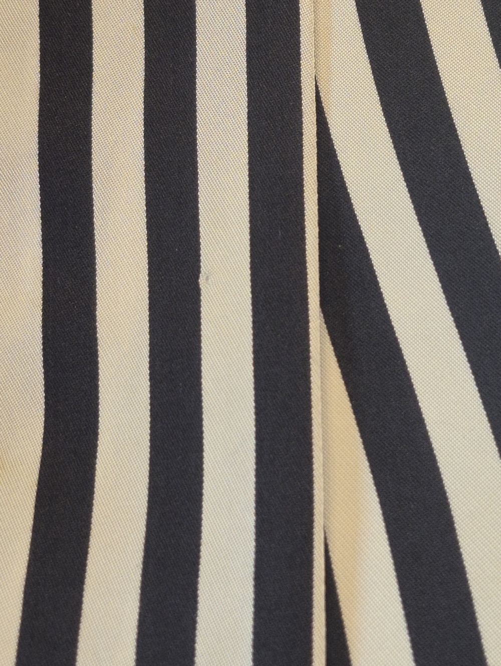 Zara Striped Blazer Black White Vertical Stripe Tailored Chic Office Silky - Picture 10 of 11
